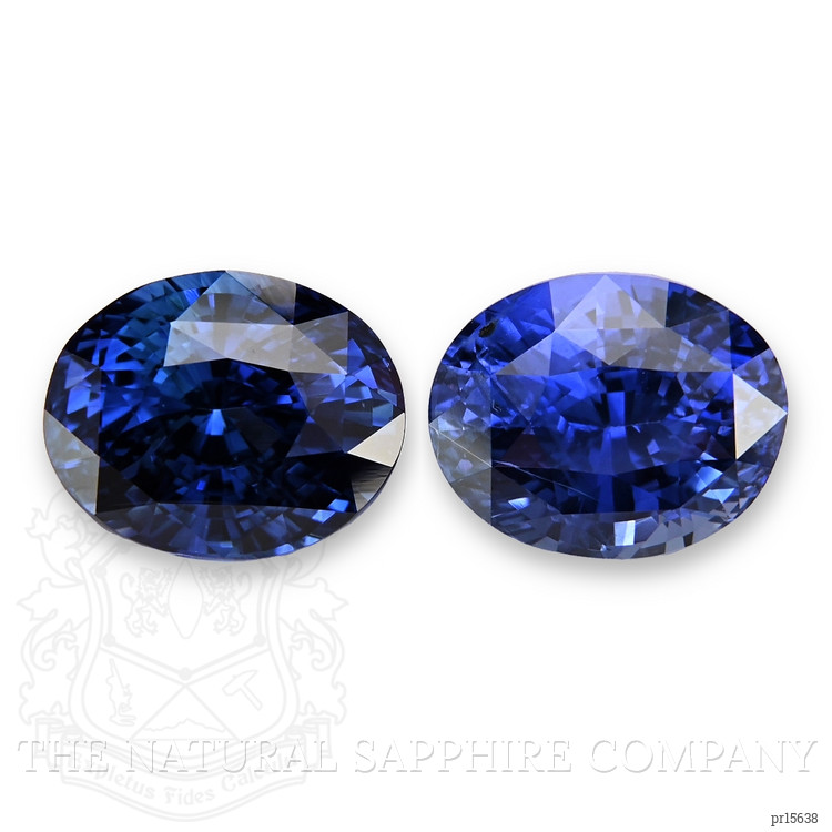 11.35 Ct.Tw. Blue Sapphire Pair from Ceylon (Sri Lanka)