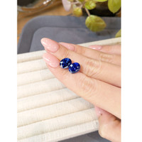 11.35&nbsp;Ct.Tw.Total Carat Weight Blue Sapphire Pair from Ceylon (Sri Lanka) Life Style