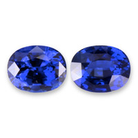 4.04&nbsp;Ct.Tw.Total Carat Weight Blue Sapphire Pair from Ceylon (Sri Lanka) Video