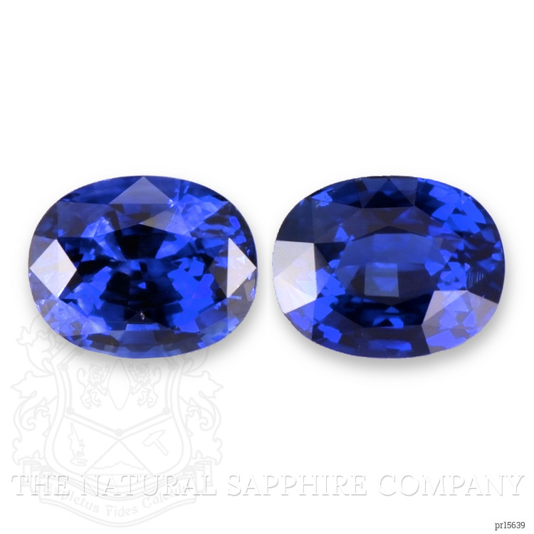 4.04 Ct.Tw. Blue Sapphire Pair from Ceylon (Sri Lanka)