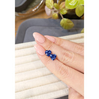 4.29&nbsp;Ct.Tw.Total Carat Weight Blue Sapphire Pair from Ceylon (Sri Lanka) Life Style