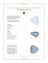 4.29&nbsp;Ct.Tw.Total Carat Weight Blue Sapphire Pair from Ceylon (Sri Lanka) 3 D Scan Report