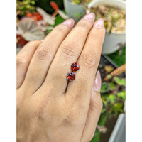 1.76&nbsp;Ct.Tw.Total Carat Weight Red Garnet Pair from Ceylon (Sri Lanka) Life Style