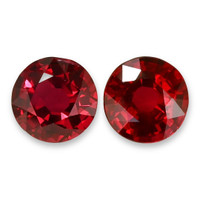 2.05 Ct.Tw.Total Carat Weight Ruby Pair from Mozambique Video