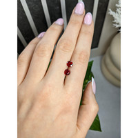 2.05 Ct.Tw.Total Carat Weight Ruby Pair from Mozambique Life Style