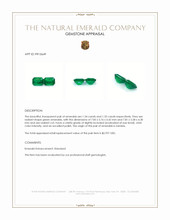 2.67&nbsp;Ct.Tw.Total Carat Weight Emerald Pair from Zambia Appraisal