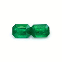 2.67 Ct.Tw.Total Carat Weight Emerald Pair from Zambia Video