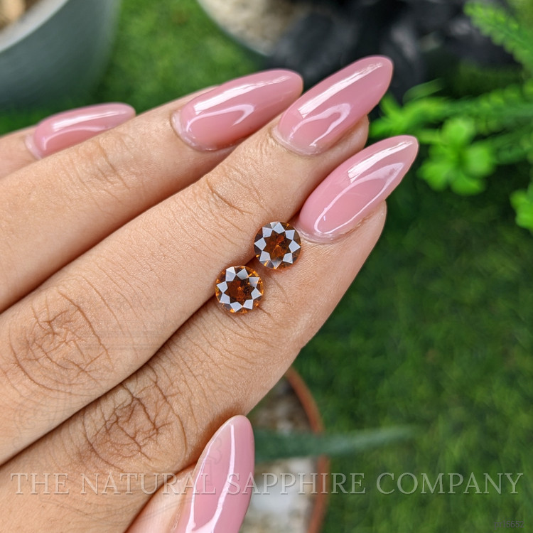 1.69 Ct.Tw. Orange Hessonite Garnet Pair from Madagascar
