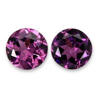 1.00 Ct.Tw.Total Carat Weight Purple Rhodolite Garnet Pair from Tanzania Video