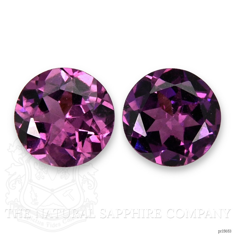 1.00 Ct.Tw. Purple Rhodolite Garnet Pair from Tanzania