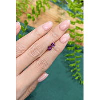 1.15 Ct.Tw.Total Carat Weight Purple Rhodolite Garnet Pair from Tanzania Life Style