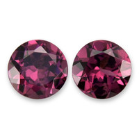 1.15&nbsp;Ct.Tw.Total Carat Weight Purplish Pink Rhodolite Garnet Pair from Tanzania Video