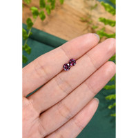 1.15 Ct.Tw.Total Carat Weight Purplish Pink Rhodolite Garnet Pair from Tanzania Life Style