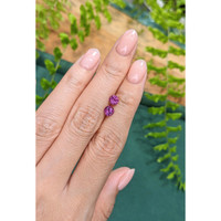 1.21 Ct.Tw.Total Carat Weight Purplish Pink Rhodolite Garnet Pair from Tanzania Life Style