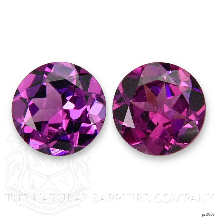 1.03 Ct.Tw. Pinkish Purple Rhodolite Garnet Pair from Tanzania