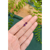 1.03 Ct.Tw.Total Carat Weight Pinkish Purple Rhodolite Garnet Pair from Tanzania Life Style