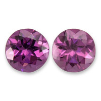 1.34 Ct.Tw.Total Carat Weight Purple Rhodolite Garnet Pair from Tanzania Video