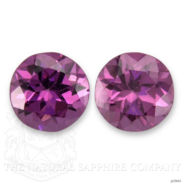 1.34 Ct.Tw. Purple Rhodolite Garnet Pair from Tanzania