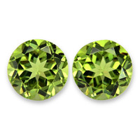 2.09&nbsp;Ct.Tw.Total Carat Weight Green (Lime Green) Peridot Pair from Burma (Myanmar) Video