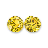 0.27&nbsp;Ct.Tw.Total Carat Weight Yellow Sapphire Pair from Ceylon (Sri Lanka) Video