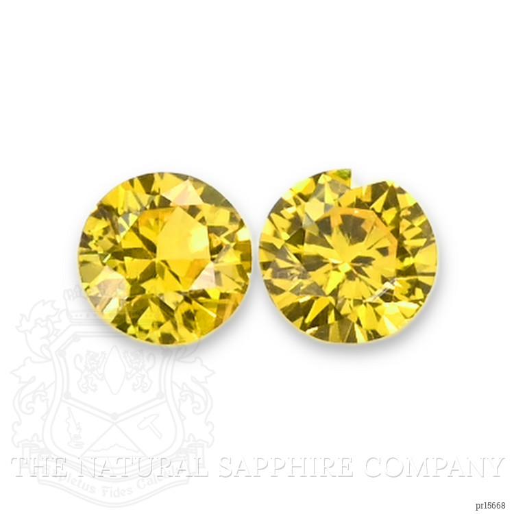 0.27 Ct.Tw. Yellow Sapphire Pair from Ceylon (Sri Lanka)