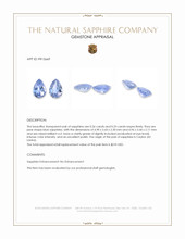 0.51 Ct.Tw.Total Carat Weight Blue Sapphire Pair from Ceylon (Sri Lanka) Appraisal