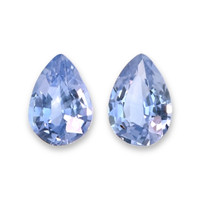 0.51&nbsp;Ct.Tw.Total Carat Weight Blue Sapphire Pair from Ceylon (Sri Lanka) Video