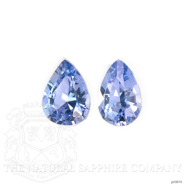 0.56 Ct.Tw. Blue Sapphire Pair from Ceylon (Sri Lanka)