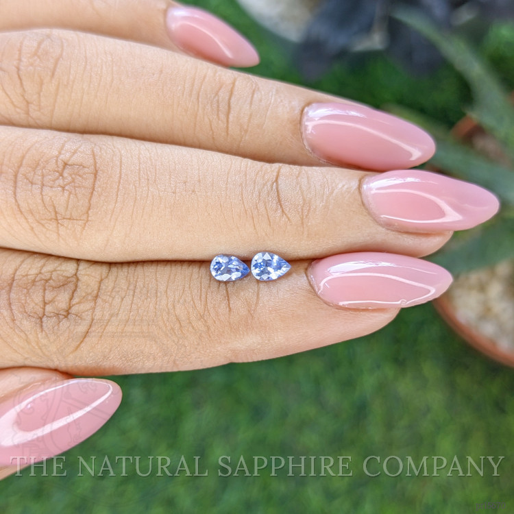 0.56 Ct.Tw. Blue Sapphire Pair from Ceylon (Sri Lanka)
