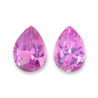 0.61&nbsp;Ct.Tw.Total Carat Weight Pink Sapphire Pair from Ceylon (Sri Lanka) Video