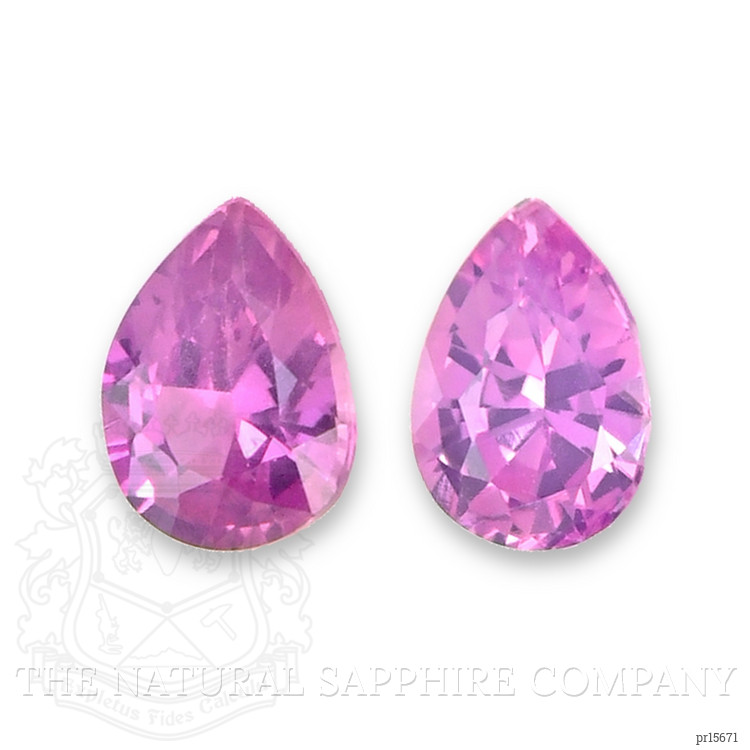 0.61 Ct.Tw. Pink Sapphire Pair from Ceylon (Sri Lanka)