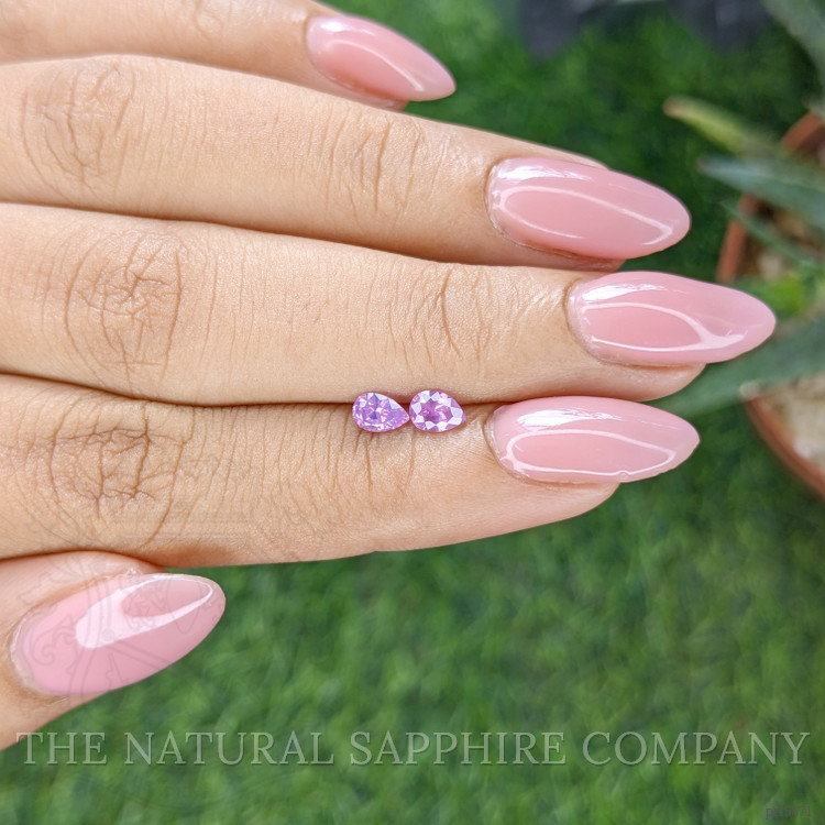 0.61 Ct.Tw. Pink Sapphire Pair from Ceylon (Sri Lanka)