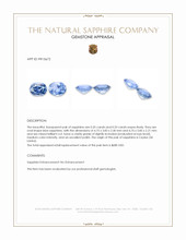 0.68 Ct.Tw.Total Carat Weight Blue Sapphire Pair from Ceylon (Sri Lanka) Appraisal