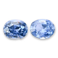 0.68&nbsp;Ct.Tw.Total Carat Weight Blue Sapphire Pair from Ceylon (Sri Lanka) Video