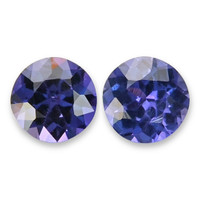 0.78&nbsp;Ct.Tw.Total Carat Weight Purplish Blue Sapphire Pair from Ceylon (Sri Lanka) Video