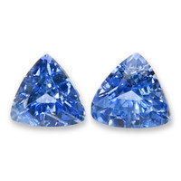 0.48&nbsp;Ct.Tw.Total Carat Weight Blue Sapphire Pair from Ceylon (Sri Lanka) Video