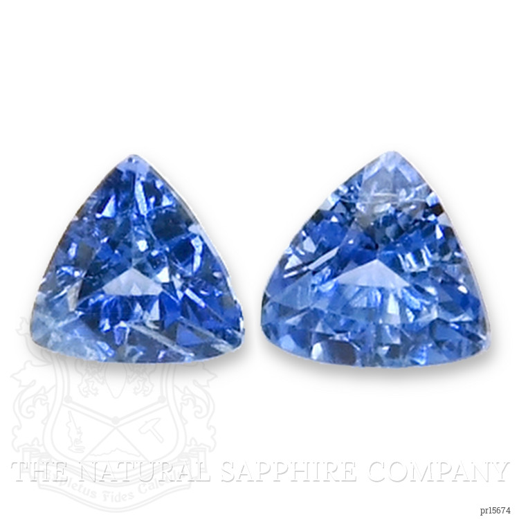 0.48 Ct.Tw. Blue Sapphire Pair from Ceylon (Sri Lanka)