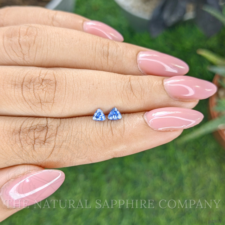 0.48 Ct.Tw. Blue Sapphire Pair from Ceylon (Sri Lanka)