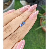 0.48&nbsp;Ct.Tw.Total Carat Weight Blue Sapphire Pair from Ceylon (Sri Lanka) Life Style