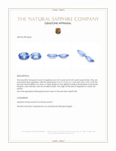 0.62 Ct.Tw.Total Carat Weight Blue Sapphire Pair from Ceylon (Sri Lanka) Appraisal