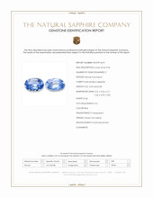 0.62&nbsp;Ct.Tw.Total Carat Weight Blue Sapphire Pair from Ceylon (Sri Lanka) Scan Report