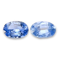 0.62&nbsp;Ct.Tw.Total Carat Weight Blue Sapphire Pair from Ceylon (Sri Lanka) Video