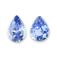 0.60&nbsp;Ct.Tw.Total Carat Weight Blue Sapphire Pair from Ceylon (Sri Lanka) Video