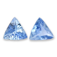 0.72&nbsp;Ct.Tw.Total Carat Weight Blue Sapphire Pair from Ceylon (Sri Lanka) Video