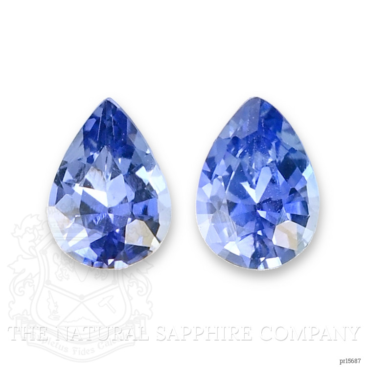 0.46 Ct.Tw. Blue Sapphire Pair from Ceylon (Sri Lanka)