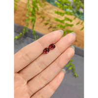 2.18&nbsp;Ct.Tw.Total Carat Weight Red Spinel Pair from Burma (Myanmar) Life Style