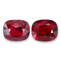 2.34&nbsp;Ct.Tw.Total Carat Weight Red Spinel Pair from Burma (Myanmar) Video