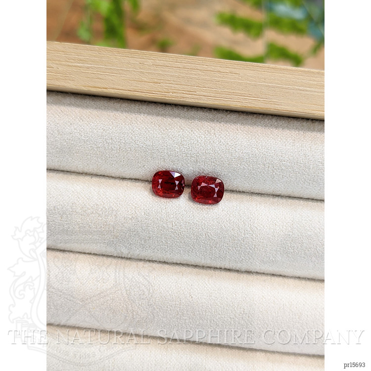 2.34 Ct.Tw. Red Spinel Pair from Burma (Myanmar)