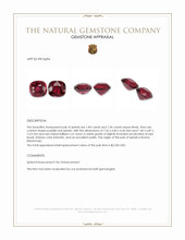 3.80 Ct.Tw.Total Carat Weight Purplish Red Spinel Pair from Burma (Myanmar) Appraisal