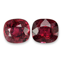 3.80&nbsp;Ct.Tw.Total Carat Weight Purplish Red Spinel Pair from Burma (Myanmar) Video
